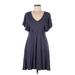 Mary & Mabel Casual Dress: Blue Dresses - Women's Size Medium