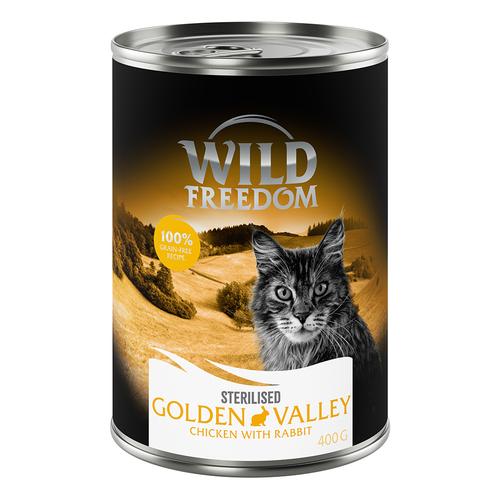 Wild Freedom Adult Sterilised 6 x 400 g - getreidefreie Rezeptur - Golden Valley Sterilised -...