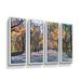 ArtWall Central Park by George Zucconi 4 Piece Print Set on Canvas Metal in White | 24" H x 32" W x 2" D | Wayfair 0zuc003d2432k