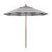 Freeport Park® Inglesbatch 9 Ft. Commercial Woodgrain Market Patio Umbrella Fiberglass Ribs In Sunbrella Metal | 103 H x 108 W x 108 D in | Wayfair