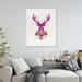 KAVKA DESIGNS 'Merry Christmas Deer Sparkle' - Unframed Graphic Art Print on Canvas in Green | 20 H x 1.3 D in | Wayfair PGW-369-16X20-TEL9510-L