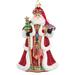 Kurt Adler Bellissimo Glass Santa Hanging Figurine Ornament Glass in Red/White | 7 H x 4.5 W x 3.5 D in | Wayfair BELL0023