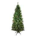 Northlight Seasonal 7.5 ft Pre-Lit Medium Mixed Cashmere Pine Artificial Christmas Tree - Clear Lights in Green/White | 90 H x 42 W in | Wayfair