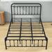 August Grove® Turnersville Metal Platform Bed w/ Headboard & Footboard Metal in Black | 44 H x 61 W x 84 D in | Wayfair