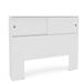 Red Barrel Studio® Annedorle Bookcase Headboard Wood in Gray/White | 46.5 H x 57 W x 10 D in | Wayfair 47047F1130BF4CD79B5D4E967916E5FD