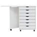 Hokku Designs Jennavecia 7 Drawer Storage Drawer Solid + Manufactured Wood//Manufactured Wood in White | 29.3 H x 41.5 W x 15.4 D in | Wayfair