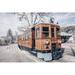 Williston Forge Mallorca Train Neutral by Nathan Larson - Wrapped Canvas Print Metal in Brown | 32 H x 48 W x 1.25 D in | Wayfair