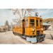 Williston Forge Ljussi Mallorca Train On Canvas by Nathan Larson Print Canvas in Orange | 12 H x 18 W x 1.25 D in | Wayfair