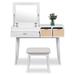 Corrigan Studio® Vanity Wood in Brown | 31.7 H x 43.3 W x 19.7 D in | Wayfair 488958F68AA544B6AF76BB9D82F0B7A3