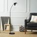 Latitude Run® Lavasha Modern minimalist style LED Traditional Floor Lamp Metal in Black | 58.7 H x 17 D in | Wayfair
