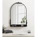 Joss & Main Canoby Arch Metal Wall Mirror Metal in Black | 27.75 H x 20.37 W x 4.75 D in | Wayfair E047A5576797441F9EE8F0154225106F