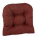 Red Barrel Studio® Indoor 3" Dining Chair Seat Cushion Polyester in Red/Brown | 3 H x 15 W x 15 D in | Outdoor Dining | Wayfair