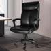 Office Desk Chair with High Quality PU Leather, Adjustable Height/Tilt, 360-Degree Swivel, 300LBS , Black
