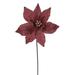 Vickerman 21.5" Rose Gold Poinsettia Stem 6/Bag. - Rose Gold