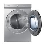 Samsung Bespoke 7.6 cu. ft. Ultra Capacity Gas Dryer with Super Speed Dry and AI Smart Dial in Silver Steel