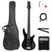 Fithood [Do Not Sell on Amazonf]Glarry GIB 5 String Full Size Electric Bass Guitar SS Pickups and Amp Kit for The Experienced Player Black