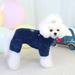 Shldybc Pet clothing bear four-legged fleece warm dog clothes new pet puppy clothes Dog Birthday Party Supplies Pet Clothes on Clearance