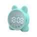 Xipoxipdo Clock Speaker Children s Speaker Alarm Clock Large Display Rechargeable For Kids For Office For Bedroom White