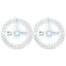 BESTONZON 2Pcs 360-degree Circle Protractor For Primary School Students Transparent Plastic Full Circle Goniasmometer Rotating Protractors