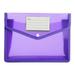 CICRKHB Waterproof File Waterproof File Folder Expanding File Wallet Document Folder with Snap Button Purple