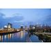 Dusk South Street Bridge City Sunset Philadelphia - Laminated Poster Print - 20 Inch by 30 Inch with Bright Colors and Vivid Imagery