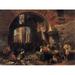 Bierstadt Albert - The Arch of Octavius the Roman Fish Market - Laminated Poster Print - 20 Inch by 30 Inch with Bright Colors and Vivid Imagery