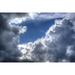 Cumulonimbus Cloudscape Weather Cumulus Clouds - Laminated Poster Print - 12 Inch by 18 Inch with Bright Colors and Vivid Imagery