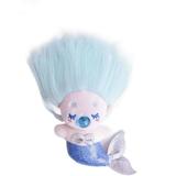 Pontos Mermaid Cotton Doll Toy Colorful Fluffy Hair Cute Mermaid Stuffed Doll Plushies Pretend Toy Unfinished Cartoon Mermaid Doll Toy Kids Girls Gift