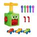 FRCOLOR 11 Pcs in 1 Set Children Inertia Balloon Car Educational Playing Toy Funny Press Balloon Car Toy Accessories Green (1 Pump 2 Car Model 2 Air Nozzle 6 Random Color Balloons)