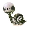 OAVQHLG3B Halloween Decorations Skull Snail Statue Shaking Head Snail Figurine Halloween Skull Mini Bobbleheads Figures Skeleton Doll Halloween Party Car Dashboard Desktop Dec