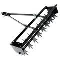WBTAYB 32 Tow Behind Lawn Aerator Soil Penetrator Spikes Tractor Soil Mower Hitch