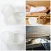 2Pcs Practical Sauna Barrel Liner Plastic Multi-functional Liner Pool Use Tool (White)