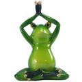 Cuhas Frogs Figurines Yoga Decor Mini Meditating Frogs Garden Sculpture Outdoor For Porch Yard Cute Frogs Yoga Statues Collectibles Indoor Decorations