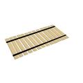 The Furniture King Wood Bed Slats Queen Size Closely Spaced For Specialty Bed Types Custom Width with Black Strapping Bed Frame Support Plank Boards 63 Wide