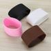 4pcs Silicone Heat-resistant Cup Sleeve Protective Non-slip Water Glass Cover Reusable Sleeve for Bottle Mug (Black and Coffee and Pink and White)