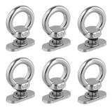 6pcs Kayak Track Mount Tie Down Eyelets 4 000 Pounds Capacity Stainless Steel Tie Down Eyelet for Bungee Cord Rope Kayak Track Accessories