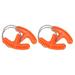 2pcs Outdoor Plastic Steel Wire Ring Scroll Emergency Survival Gear Travel Camping Hiking Hunting Climbing Survival Tool (Orange)