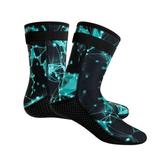 1 Pair Swimming Diving Socks 3mm Neoprene Waterproof Socks Mid-Tube Camouflage Beach Volleyball Socks with Non-slip Sole Outdoor Water Sports Socks for Hiking Wading Surfing Skiing -M Camouflage