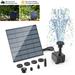 220L/H Solar Fountain Water Pump for Bird Bath Garden Pond Fountain for Small Pool Patio Outdoor