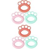 6 Pcs Grip Hand Finger Grips Finger Strengthener Hand Grip Exerciser Wrist Strengthener Hand Trainer Adjustable Hand Grip Wrist Force Trainer Hand Exerciser Ring Hand Grip Ring Tpr