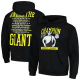 Men's Ripple Junction Black Andre the Giant World Champion Fleece Pullover Hoodie