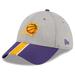 Men's New Era Gray/Purple Phoenix Suns Striped 39THIRTY Flex Hat