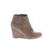 Dolce Vita Ankle Boots: Tan Solid Shoes - Women's Size 9 1/2 - Almond Toe