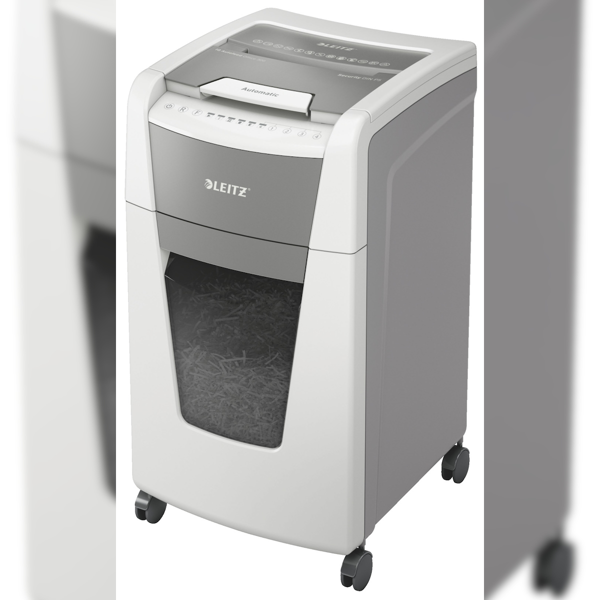 LEITZ Aktenvernichter IQ AutoFeed OfficePro 300 P5, weiß Image