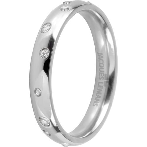 Jacques Lemans - Damenring Edelstahl Ringe 1 ct