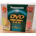 Panasonic 5 x 4.7 GB DVD-RAM 4.7 GB DVD-RAM 5pc(s) - blank DVD+RW (4.7 GB, DVD-RAM, 5 pc(s), 120 min)