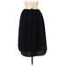 H&M Casual A-Line Skirt Knee Length: Black Print Bottoms - Women's Size 10