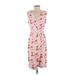 Black Halo Casual Dress - Wrap: White Print Dresses - Women's Size 2