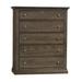 Birch Lane™ Darian 5 Drawer 53.38" W Solid Wood Chest Wood in Brown | 53.38 H x 44.5 W x 19.75 D in | Wayfair CE6863A1D52A46FD82924005DF771080