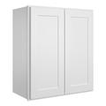 HomLux Wall Cabinets, Soft Close Hinges, for Kitchen, Living Room, Bathroom in White | 18 H x 27 W x 12 D in | Wayfair SW-W2730-LC